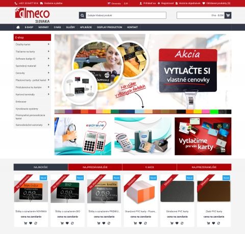 Redizajn e-shopu Almeco.sk