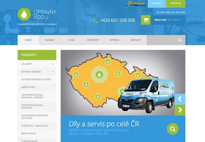 Redizajn e-shopu UpravnyVod.cz