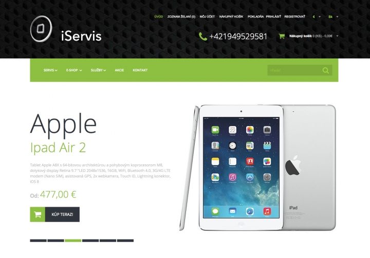 iServis - e-shop pre predaj a servis zariadení