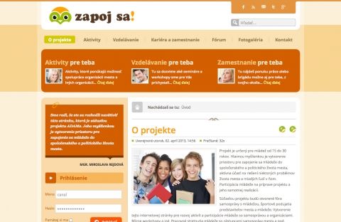 Zapoj sa! - priestor pre zapojenie sa mládeže