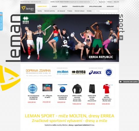 LEMAN SPORT - e-shop pre dodávateľa značiek MOLTEN a ERREA