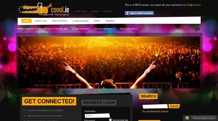 coool.ie - Ireland partyportal